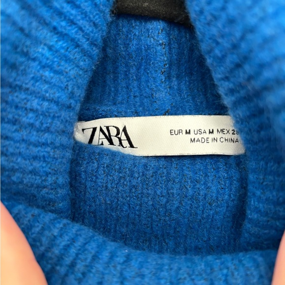 Zara Electric Blue Roll Neck Sweater - Picture 5 of 5